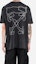 Purchase OFF-WHITE SS20 抽象箭头刺绣黑色宽松T恤 OMAA038F191850111001