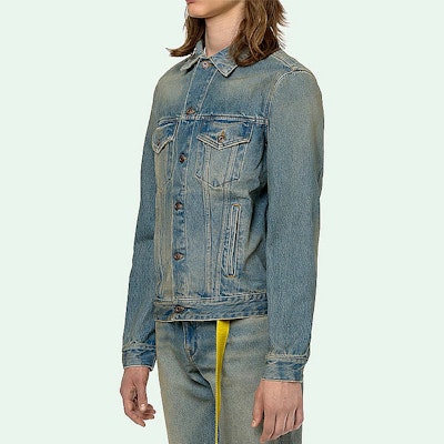 OFF-WHITE SS20 Arrow Denim Jacket Denim Blue OMYE005S203860037388 Purchase OFF-WHITE SS20 Arrow Denim Jacket Denim Blue OMYE005S203860037388