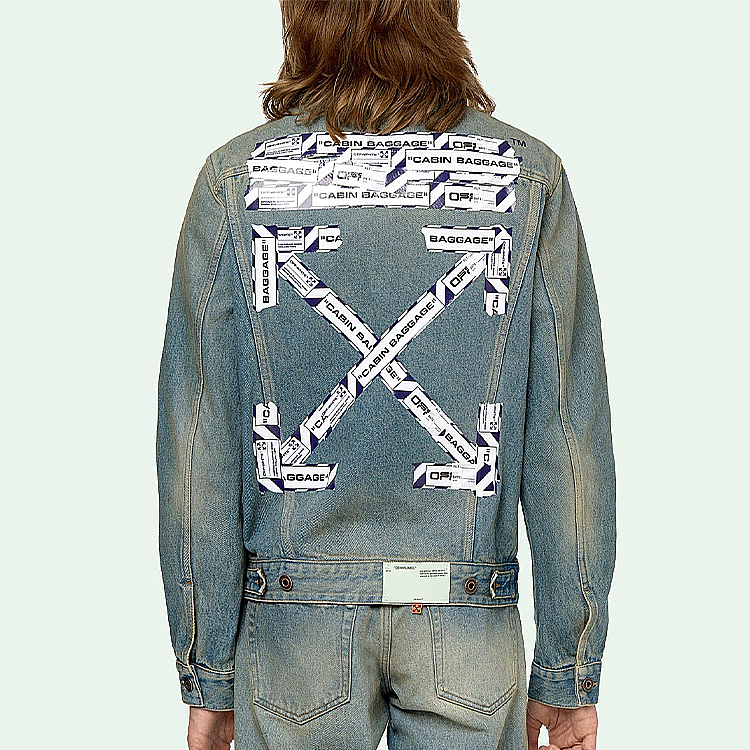 Sizing OFF-WHITE SS20 Arrow Denim Jacket Denim Blue OMYE005S203860037388