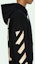 Sizing Hoodie Longgar OFF-WHITE SS20 Arrow Graphic Print Hitam OMBB037R20E300021048