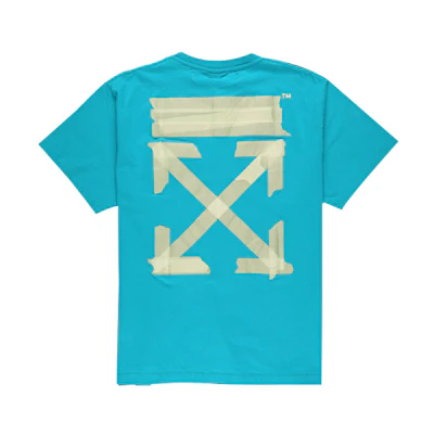 OFF-WHITE SS20 Arrow Graphic T-Shirt Blue Mens OMAA027R201850023948