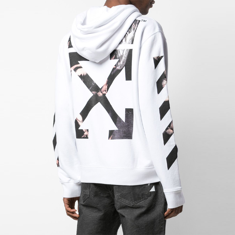 OFF-WHITE SS20 Arrow Hoodie White Long Sleeve Zip-Up OMBE001S20E300040188 圖 5