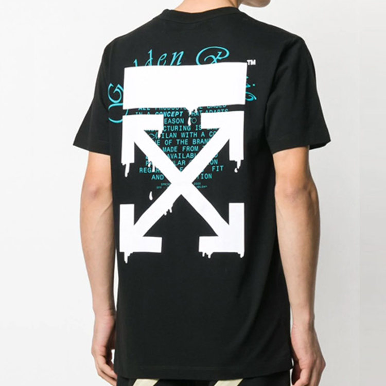 OFF-WHITE SS20 Arrow Logo Print Black T-Shirt Short Sleeve OMAA027R201850051001 圖 7
