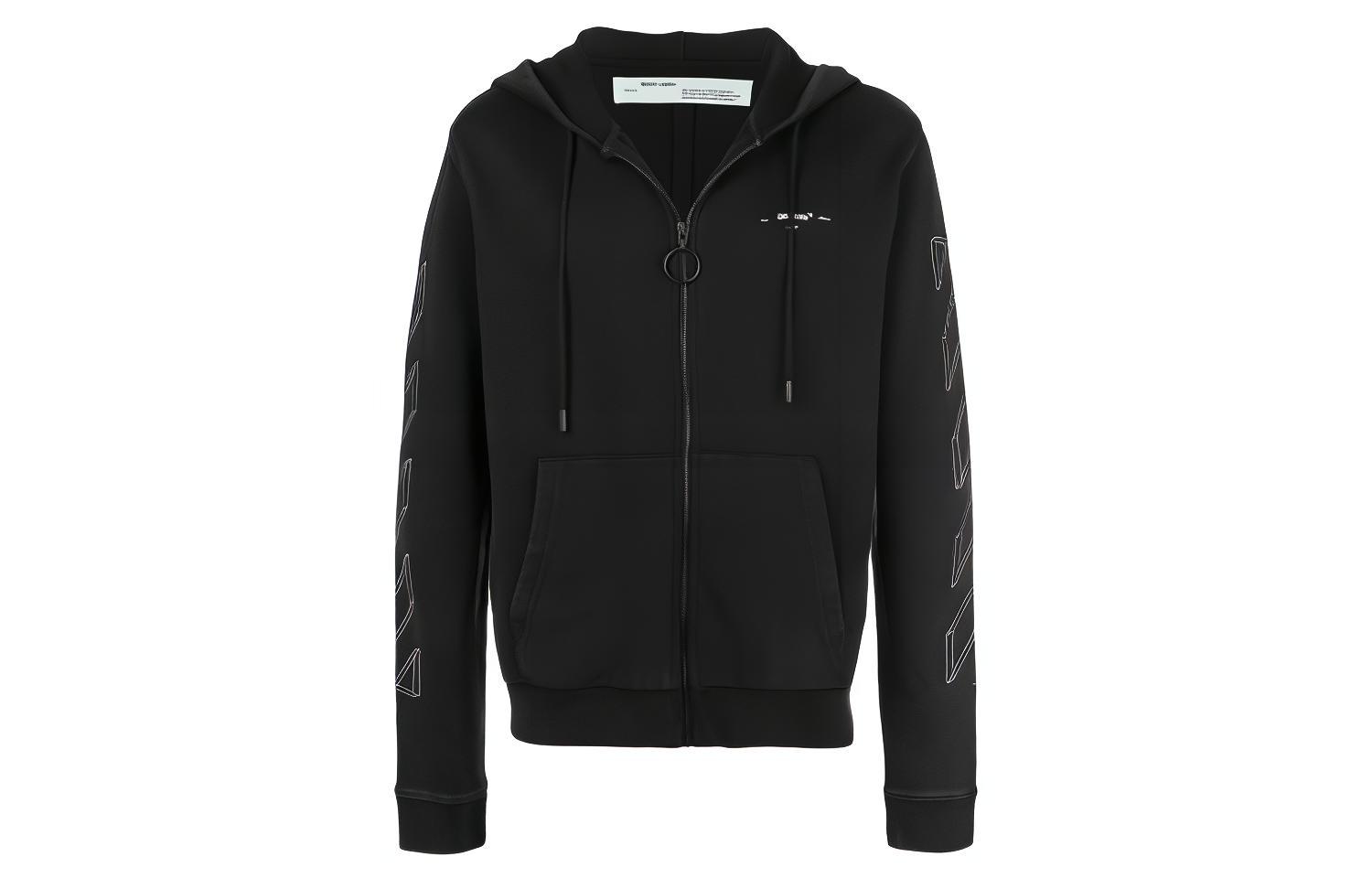 OFF-WHITE SS20 Arrows Print Jacket Unisex Black Grey OMBB033E181920020901