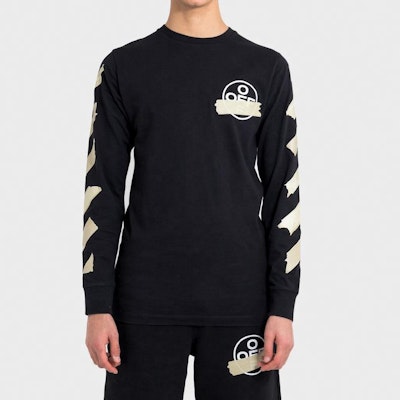 OFF-WHITE SS20 条形码胶带黑色长袖T恤 OMAB001R201850021048 Purchase OFF-WHITE SS20 条形码胶带黑色长袖T恤 OMAB001R201850021048