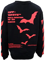 Off-White SS20 Bat Print Crewneck Pullover Sweatshirt Black OMBA025E19D250071020 Off-White SS20 Bat Print Crewneck Pullover Sweatshirt Black OMBA025E19D250071020