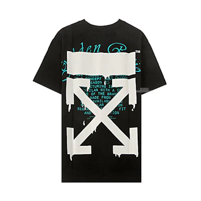 OFF-WHITE SS20 Black Arrow Graphic Loose Fit T-Shirt OMAA038R201850051001
