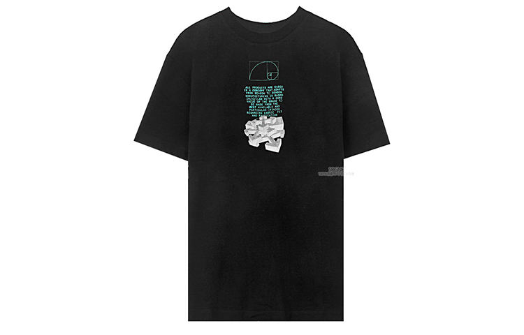 Lookbook OFF-WHITE SS20 Baju T Grafik Longgar Hitam Arrow OMAA038R201850051001