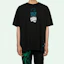 Shop OFF-WHITE SS20 Baju T Grafik Longgar Hitam Arrow OMAA038R201850051001