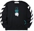 Buy 오프화이트 SS20 블랙 크루넥 스웻셔츠 워터드롭 화살 프린트 OMBA037R20E300051001