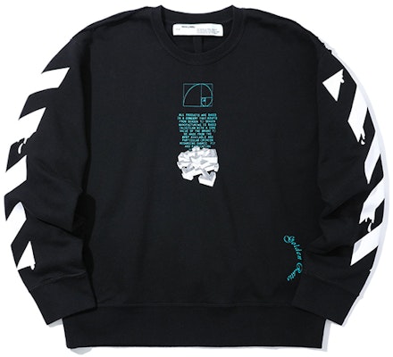 오프화이트 SS20 블랙 크루넥 스웻셔츠 워터드롭 화살 프린트 OMBA037R20E300051001 Order 오프화이트 SS20 블랙 크루넥 스웻셔츠 워터드롭 화살 프린트 OMBA037R20E300051001