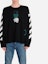 Lookbook 오프화이트 SS20 블랙 크루넥 스웻셔츠 워터드롭 화살 프린트 OMBA037R20E300051001