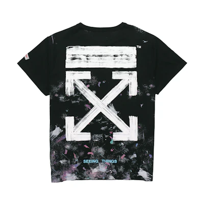 OFF-WHITE SS20 Black Fireworks Arrows Tee Unisex OMAA002G20JER0089901