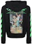 Buy OFF-WHITE SS20 黑色骷髏印花拉鍊連帽衫 OMBE001R20E300141088