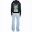 Details for OFF-WHITE SS20 黑色骷髏印花拉鍊連帽衫 OMBE001R20E300141088