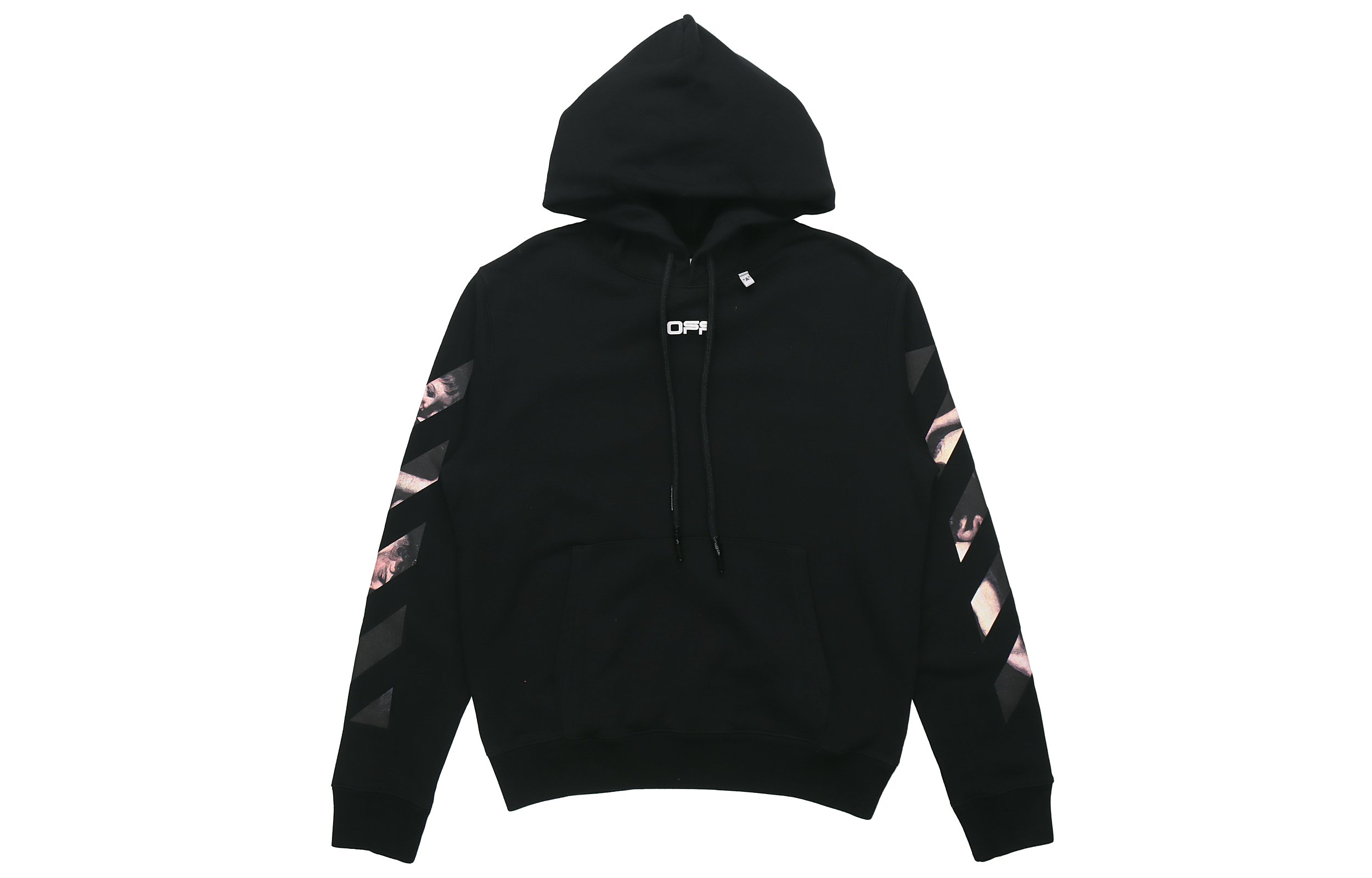 Lookbook OFF-WHITE SS20 黑色連帽衫 背面箭頭印花款 OMBB034S20E300041088