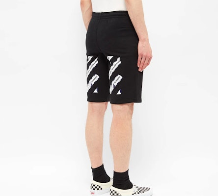 오프화이트 SS20 블랙 로고 테이프 프린트 캐주얼 반바지 패션 OMCI006G20FLE0051084 Purchase 오프화이트 SS20 블랙 로고 테이프 프린트 캐주얼 반바지 패션 OMCI006G20FLE0051084
