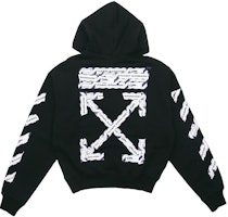 OFF-WHITE SS20 Black Loose-Fit Arrow Print Hoodie for Men OMBB037S20E300031088 OFF-WHITE SS20 Black Loose-Fit Arrow Print Hoodie for Men OMBB037S20E300031088