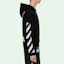 Sizing Hoodie OFF-WHITE SS20 Pria Hitam Loose-Fit dengan Desain Arrow Print. OMBB037S20E300031088
