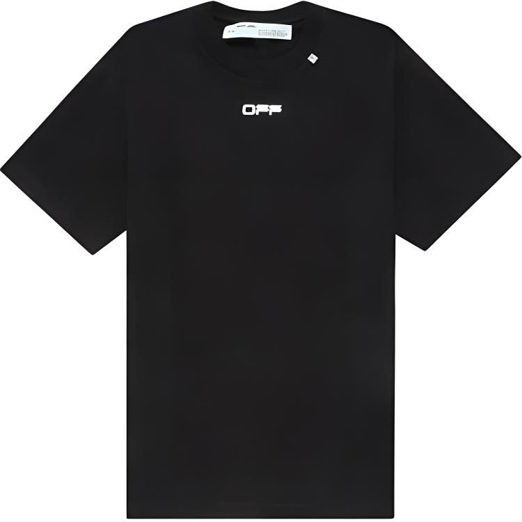 OFF-WHITE SS20 Black T-Shirt with Oil Painting Arrow Print OMAA038G20JER0031088