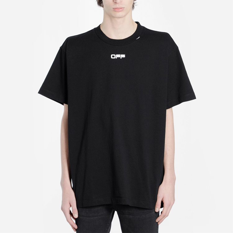 OFF-WHITE SS20 Black T-Shirt with Oil Painting Arrow Print OMAA038G20JER0031088 圖 4
