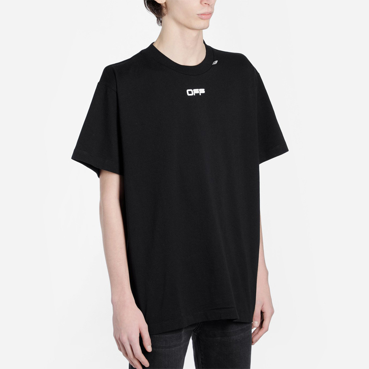 OFF-WHITE SS20 Black T-Shirt with Oil Painting Arrow Print OMAA038G20JER0031088 圖 5