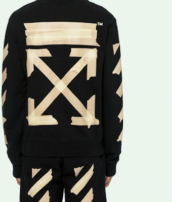 OFF-WHITE SS20 黑色膠帶箭頭圓領長袖上衣 OMBA025R20E300021048 Purchase OFF-WHITE SS20 黑色膠帶箭頭圓領長袖上衣 OMBA025R20E300021048