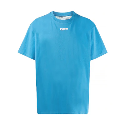 OFF-WHITE SS20 Blue Arrows Print Short Sleeve T-Shirt Mens OMAA038S201850033088