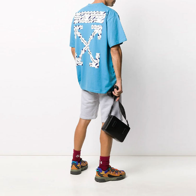 OFF-WHITE SS20 Blue Arrows Print Short Sleeve T-Shirt Mens OMAA038S201850033088 圖 4
