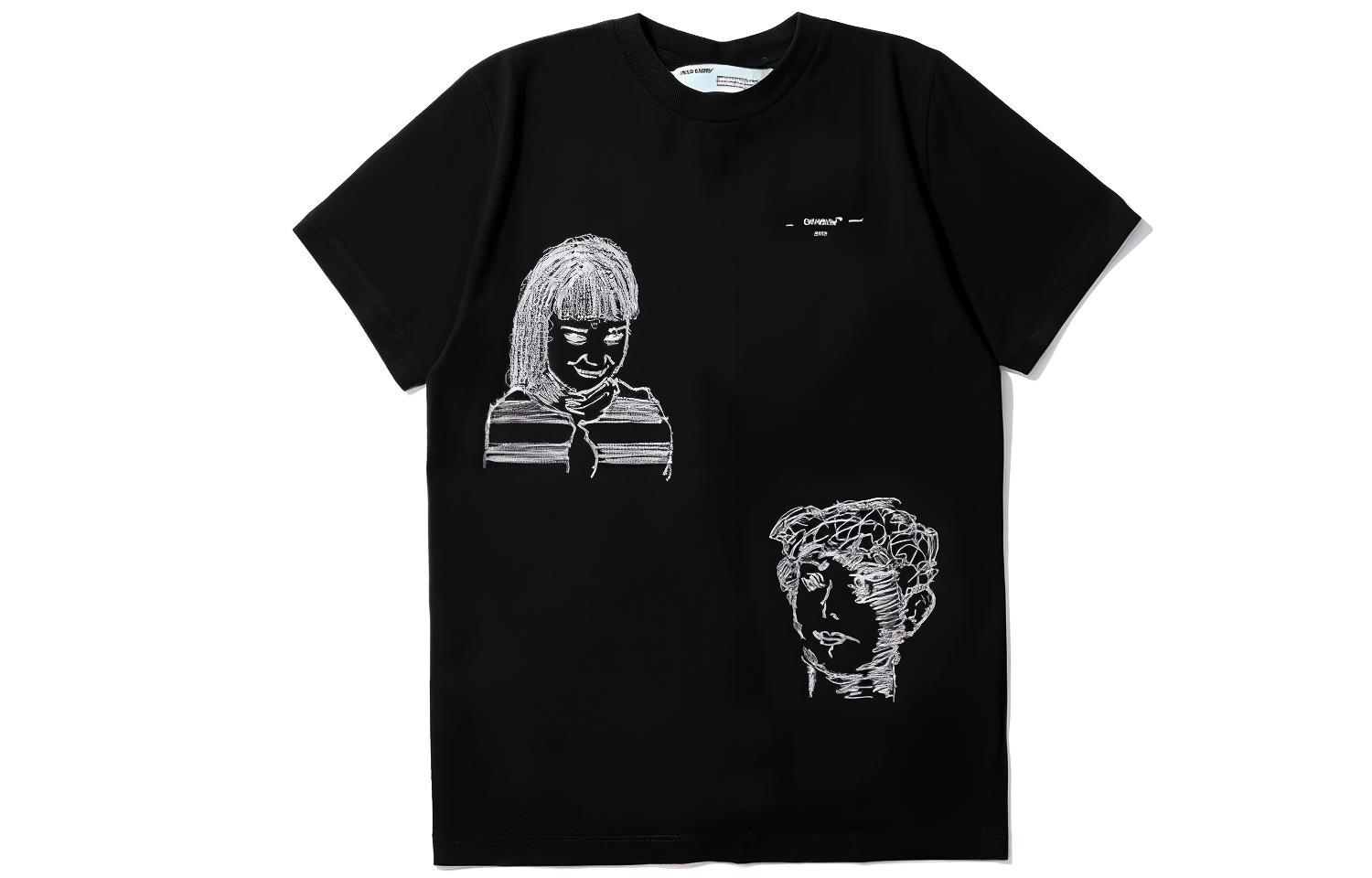 OFF-WHITE SS20 C/O Virgil Graphic T-Shirt Black OMAA027S201850091001