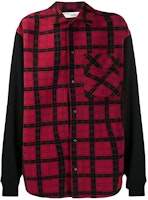 OFF-WHITE SS20 Casual Plaid Long Sleeve Shirt Black/Red OMGA101R20G530202010 OFF-WHITE SS20 Casual Plaid Long Sleeve Shirt Black/Red OMGA101R20G530202010