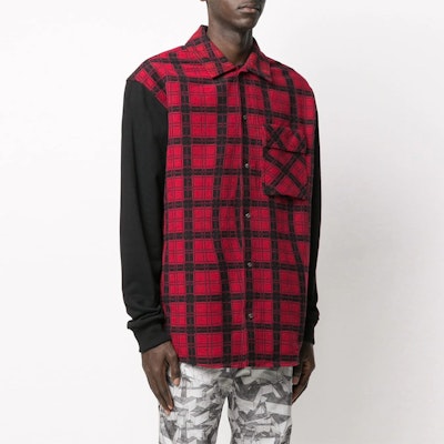 Camisa de Manga Larga Casual a Cuadros Negra/Roja OFF-WHITE SS20. OMGA101R20G530202010 Shop Camisa de Manga Larga Casual a Cuadros Negra/Roja OFF-WHITE SS20. OMGA101R20G530202010