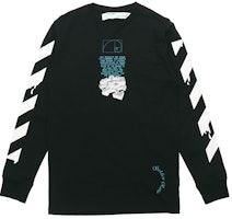 OFF-WHITE SS20 Dripping Arrows Logo Long Sleeve Tee Black OMAB001R201850051001 OFF-WHITE SS20 Dripping Arrows Logo Long Sleeve Tee Black OMAB001R201850051001