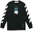 Buy OFF-WHITE SS20滴箭标志黑色长袖T恤 OMAB001R201850051001