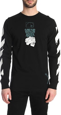 OFF-WHITE SS20滴箭标志黑色长袖T恤 OMAB001R201850051001 Shop OFF-WHITE SS20滴箭标志黑色长袖T恤 OMAB001R201850051001