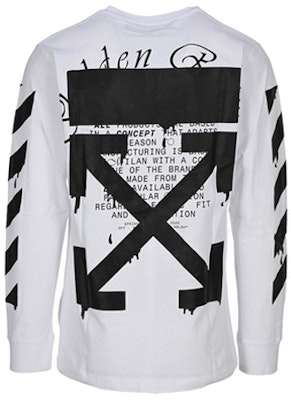 OFF-WHITE SS20 白色箭头长袖T恤 男款 OMAB001R201850050110 Order OFF-WHITE SS20 白色箭头长袖T恤 男款 OMAB001R201850050110
