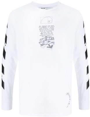 OFF-WHITE SS20 白色箭头长袖T恤 男款 OMAB001R201850050110 Lookbook OFF-WHITE SS20 白色箭头长袖T恤 男款 OMAB001R201850050110