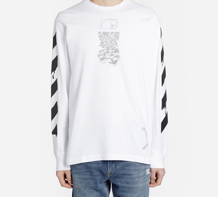 OFF-WHITE SS20 白色箭头长袖T恤 男款 OMAB001R201850050110 Shop OFF-WHITE SS20 白色箭头长袖T恤 男款 OMAB001R201850050110
