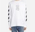 Shop OFF-WHITE SS20 白色箭头长袖T恤 男款 OMAB001R201850050110