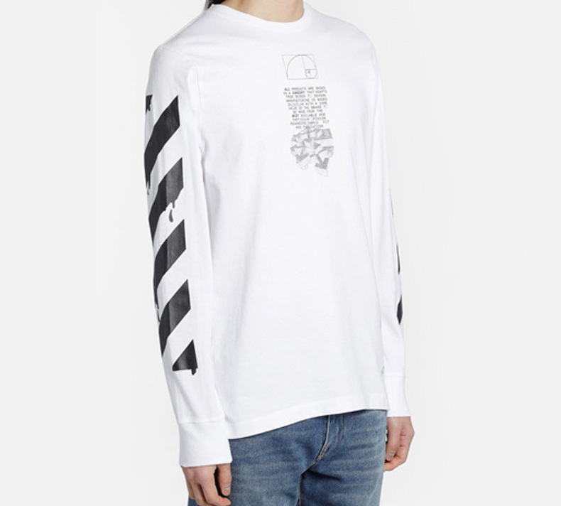 Purchase OFF-WHITE SS20 白色箭头长袖T恤 男款 OMAB001R201850050110