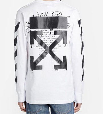 OFF-WHITE SS20 白色箭头长袖T恤 男款 OMAB001R201850050110 Details for OFF-WHITE SS20 白色箭头长袖T恤 男款 OMAB001R201850050110