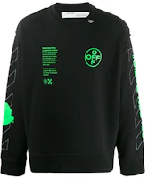 Off-White SS20 Fluorescent Green Arrow Print Long Sleeve Tee Black OMBA037R20E300061045 Off-White SS20 Fluorescent Green Arrow Print Long Sleeve Tee Black OMBA037R20E300061045