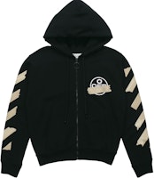OFF-WHITE SS20 Gold Tape Arrow Print Hoodie Black OMBE001R20E300021048 OFF-WHITE SS20 Gold Tape Arrow Print Hoodie Black OMBE001R20E300021048