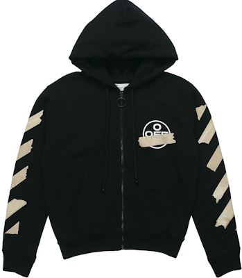 OFF-WHITE SS20 Hoodie Hitam Gold Tape Arrow Print OMBE001R20E300021048 Order OFF-WHITE SS20 Hoodie Hitam Gold Tape Arrow Print OMBE001R20E300021048