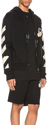 OFF-WHITE SS20 Hoodie Hitam Gold Tape Arrow Print OMBE001R20E300021048 Sizing OFF-WHITE SS20 Hoodie Hitam Gold Tape Arrow Print OMBE001R20E300021048