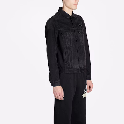 オフホワイト SS20 ゴールドテープアロー クラシックデニムロゴジャケット メンズ OMYE005R20E540021048 Details for オフホワイト SS20 ゴールドテープアロー クラシックデニムロゴジャケット メンズ OMYE005R20E540021048