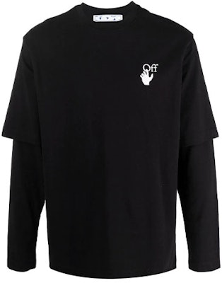 OFF-WHITE SS20 渐变箭头长袖叠层T恤 黑色 OMAB066F21JER0041084 Buy OFF-WHITE SS20 渐变箭头长袖叠层T恤 黑色 OMAB066F21JER0041084