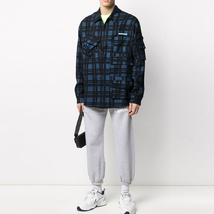 Lookbook OFF-WHITE SS20 Logo Printed Jogger Sweatpants Men Light Grey OMCH022S20E300030788