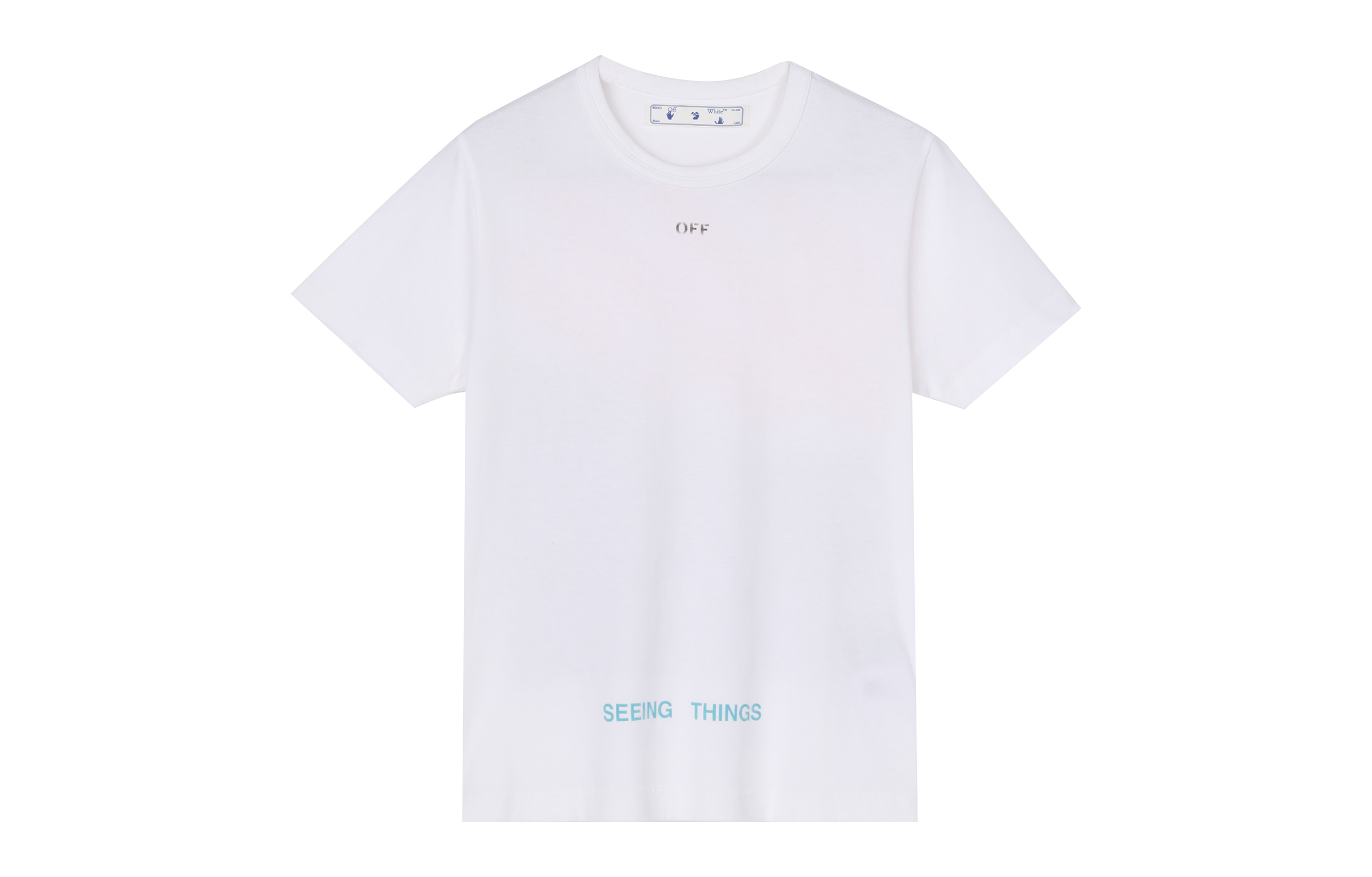 Lookbook OFF-WHITE Kaos Grafis Marilyn Monroe SS20 Putih OMAA002F171850470188