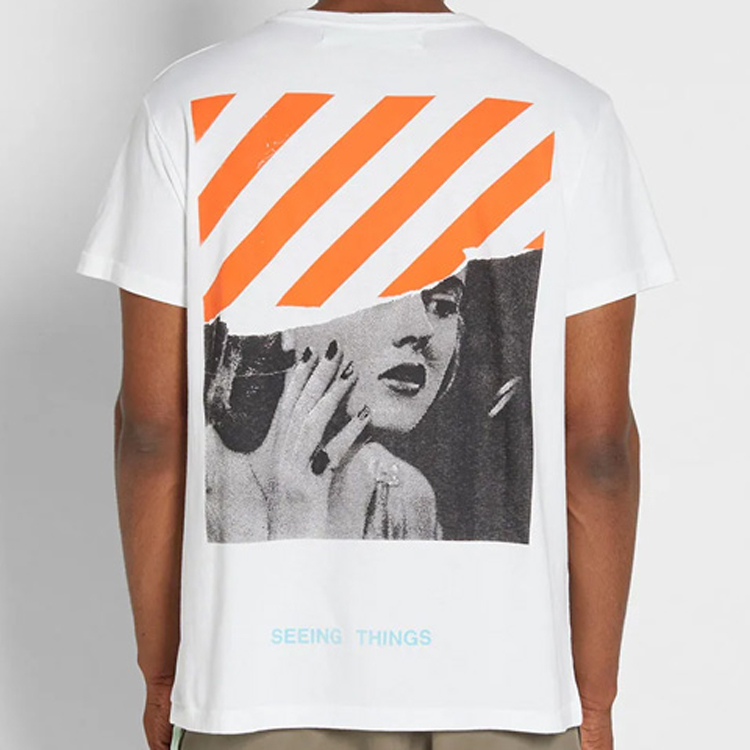 Purchase OFF-WHITE Kaos Grafis Marilyn Monroe SS20 Putih OMAA002F171850470188